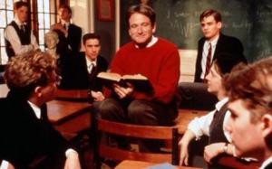 Robin Williams as John Keating in Dead Poets Society
