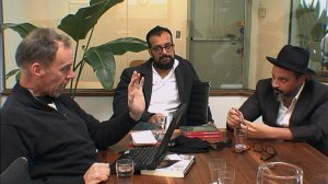 Carr in the Page One documentary. Picture is from the New York Times. 